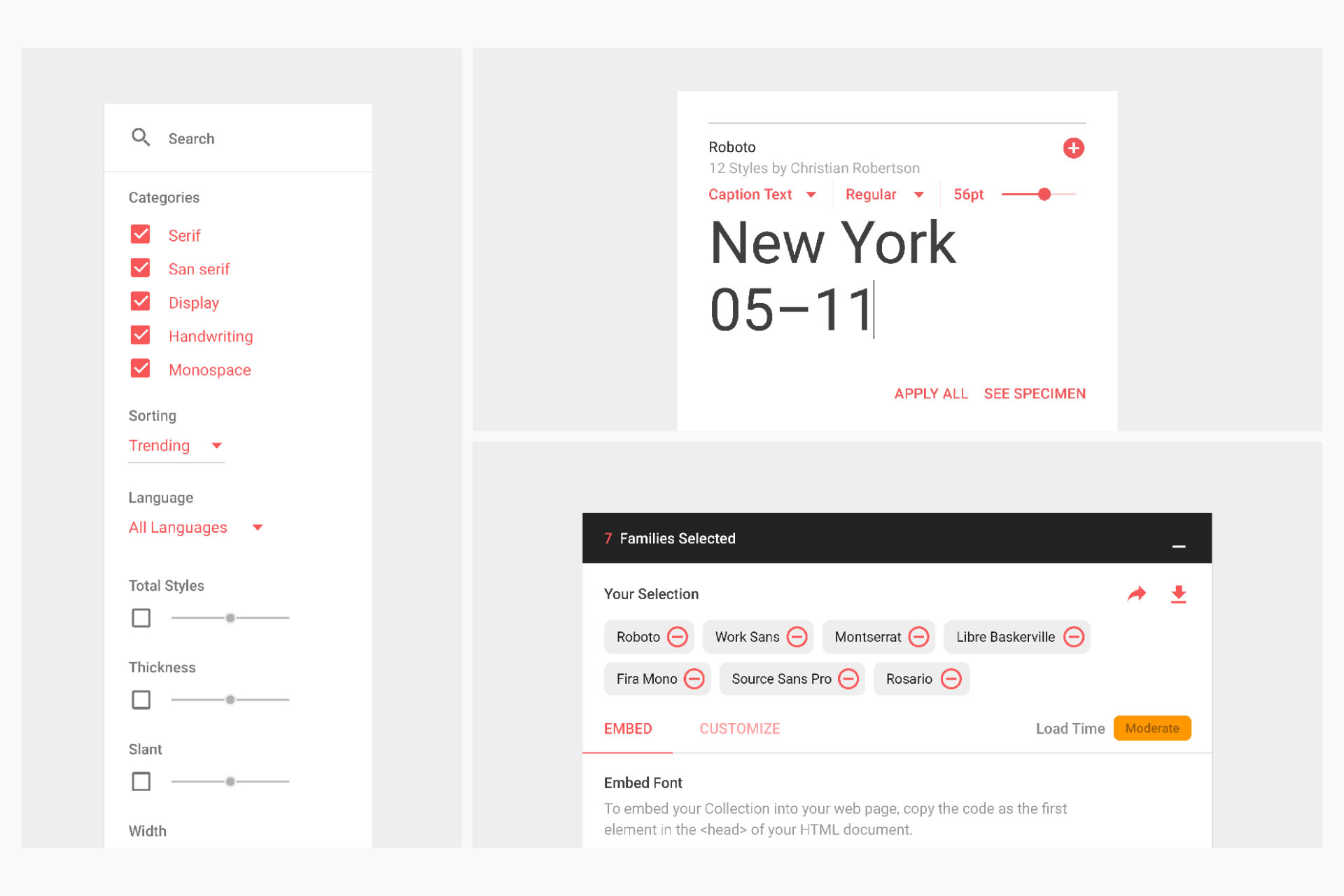 Google Fonts - UI