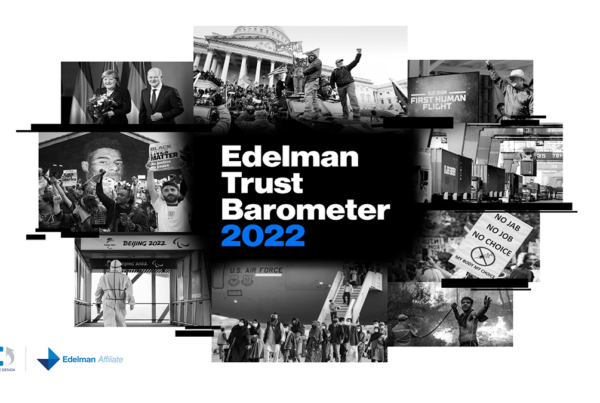 2022 Edelman Trust Barometer vem mostrar que a desconfiança faz agora parte do padrão da sociedade